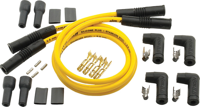 4 PLUG WIRE SET 8.8MM YELLOW 170082 image 1