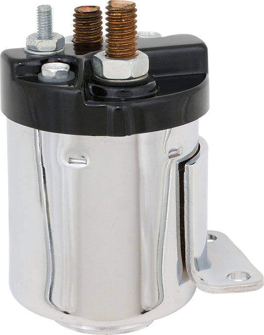 STARTER SOLENOID - SINGLE BRACKET CHROME 40111C image 1