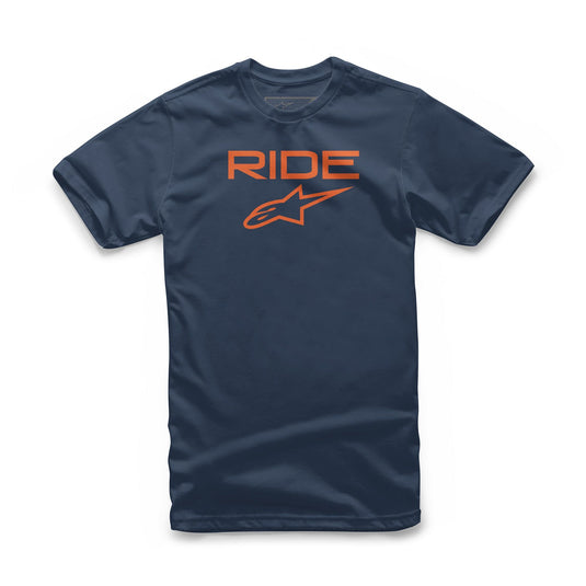 YOUTH RIDE 2.0 TEE NAVY/ORANGE LG 3038-72010-7032-L image 1