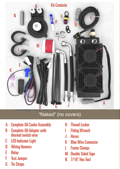 NAKED OIL COOLER M8 `17-23 SMT8-3 image 1
