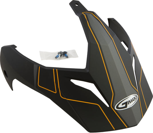 VISOR W/SCREWS EXPEDITION MATTE BLACK/HI-VIS ORANG GM-11 G011093 image 1