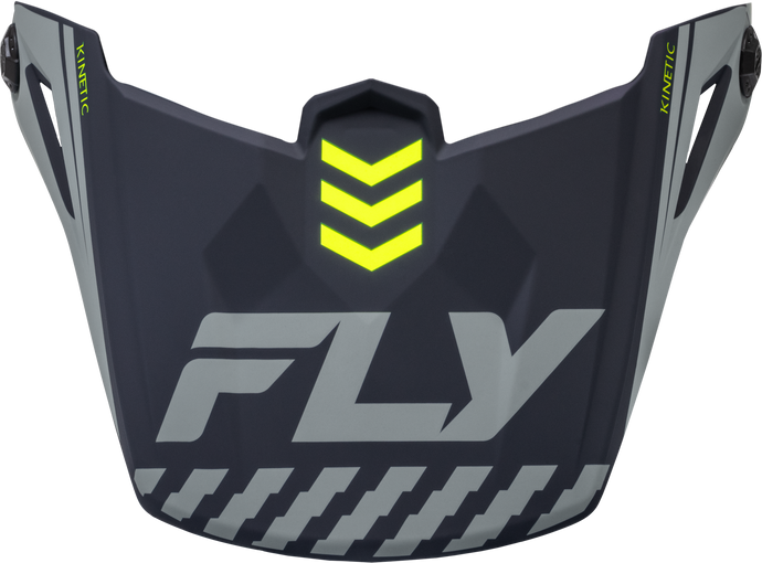 KINETIC MENACE VISOR MATTE GREY/HI-VIS F73-8670 image 1