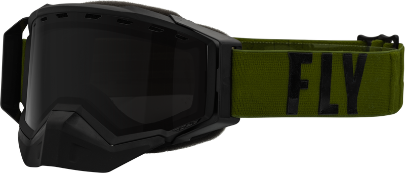 Load image into Gallery viewer, ZONE PRO SNW GOGGLE OLIVE/BLK W/ POLARIZED SMOKE LENS 37-50338 image 1
