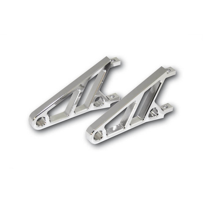 CNC HEADLIGHT BRACKET SHORT PAIR CHROME 220-821 image 1