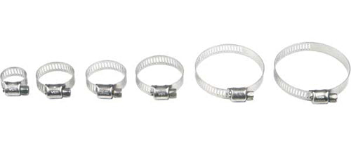 STAINLESS STEEL HOSE CLAMPS 6-16MM 10/PK 111-6204 image 1