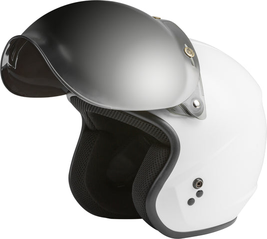 BUBBLE SHIELD 3-SNAP FLIP-UP SILVER IRIDIUM UNIVERSAL G002015 image 2