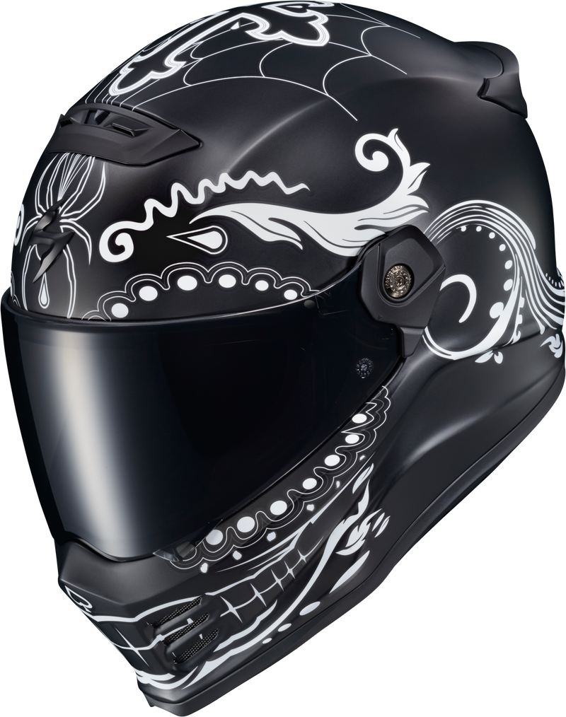 Load image into Gallery viewer, COVERT FX FULL FACE HELMET EL MALO WHITE/MATTE BLACK SM CFX-1203 image 6
