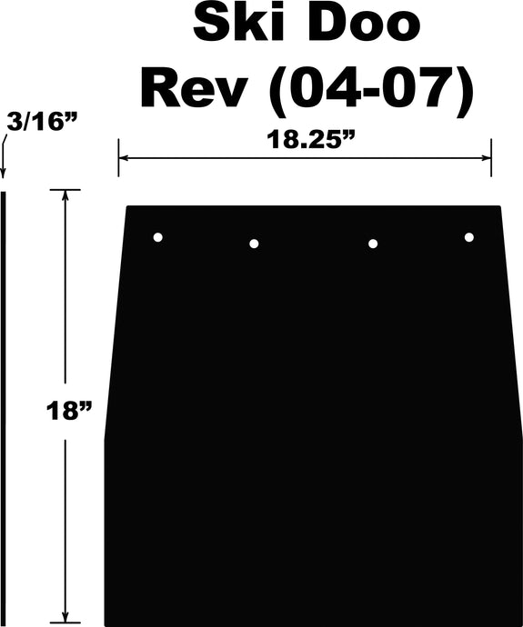SNOWFLAP  SKI DOO REV 04-07 SF-REVPB image 1