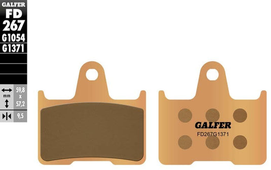 BRAKE PADS SINTERED FD267G1371 FD267G1371 image 2