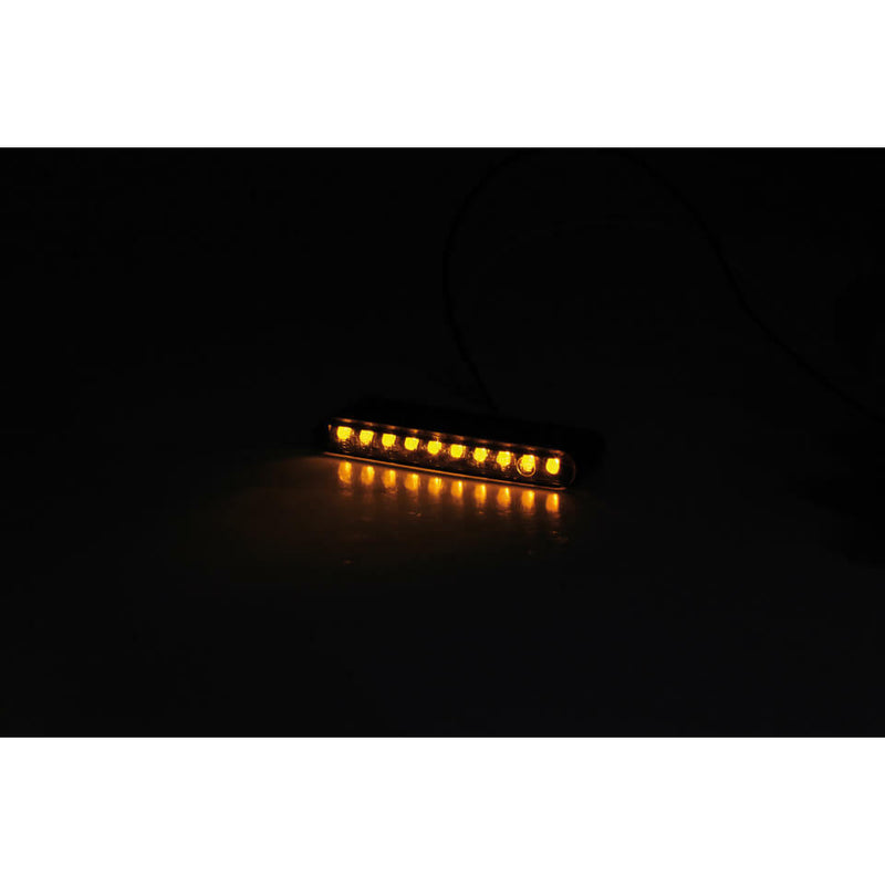 Load image into Gallery viewer, STRIPE SEQUENTIAL TURN SIGNAL PAIR SMOKED LENS BLACK 204-101 image 2
