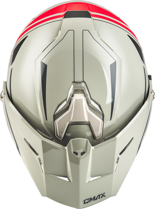 MD-74S SPECTRE SNOW HELMET W/ ELECTRIC SHIELD WHITE/RED MD M10742355 image 3