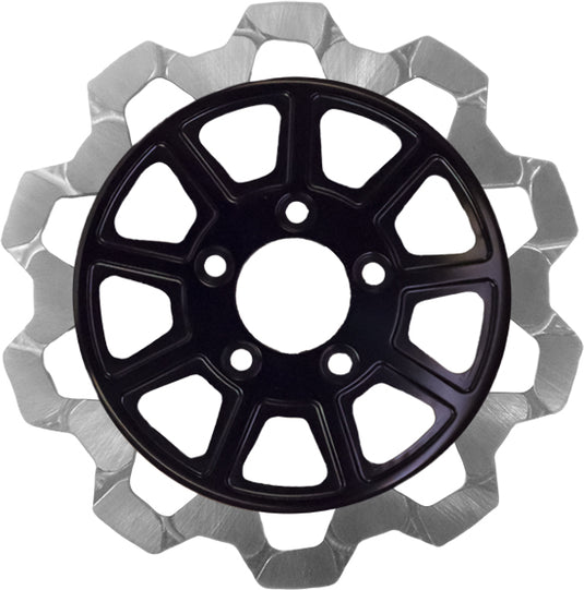 9 SPOKE ROTOR FRONT BLK/SIL BOW TIE 11.5