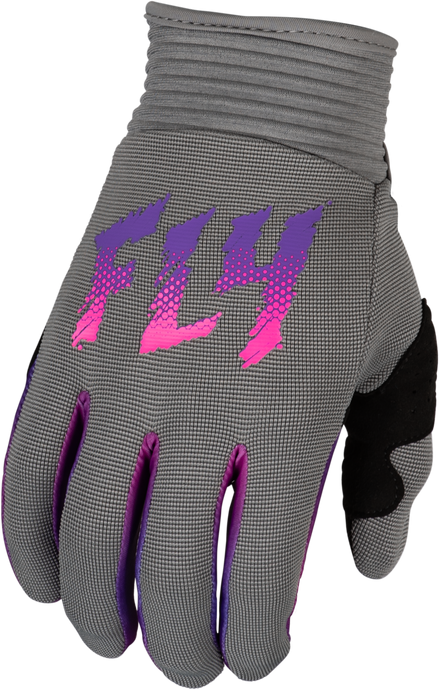 YOUTH F-16 GLOVES GREY/PINK/PURPLE Y2XS 377-210Y2XS image 1