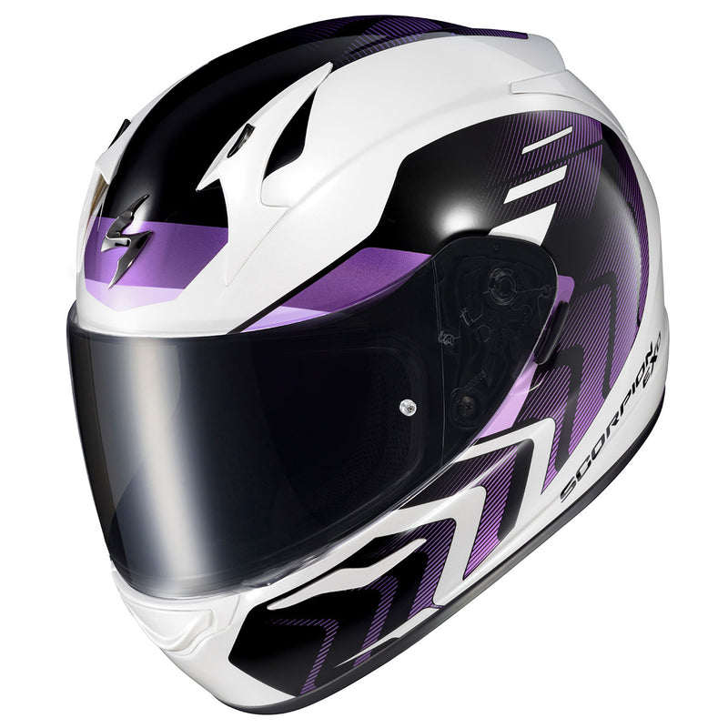 Load image into Gallery viewer, EXO-R320 FULL-FACE HELMET ALCHEMY WHITE/PURPLE MD 32-4044 image 3
