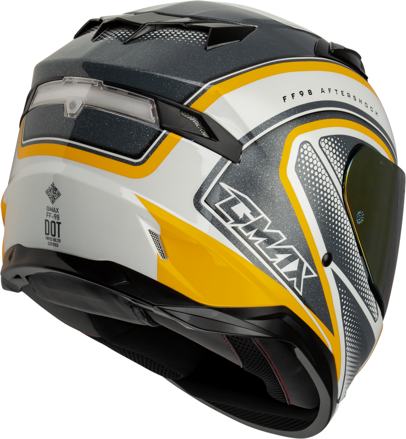 Load image into Gallery viewer, FF-98 AFTERSHOCK HELMET WHITE/METALLIC SILVER 2X F19841038-ECE image 2
