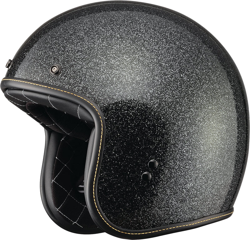 Load image into Gallery viewer, .38 METAL FLAKE HELMET BLACK XS 73-8230XS image 1
