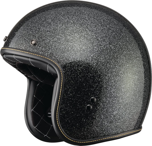 .38 METAL FLAKE HELMET BLACK SM 73-8230S image 1