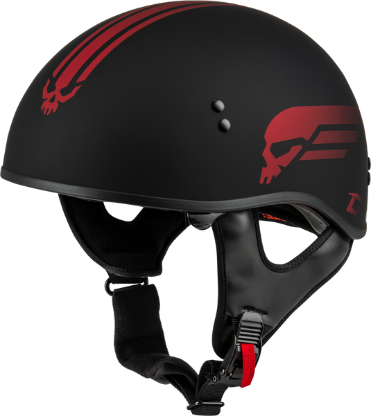 HH-65 RETRIBUTION HELMET MATTE BLACK/RED MD H16511325 image 1
