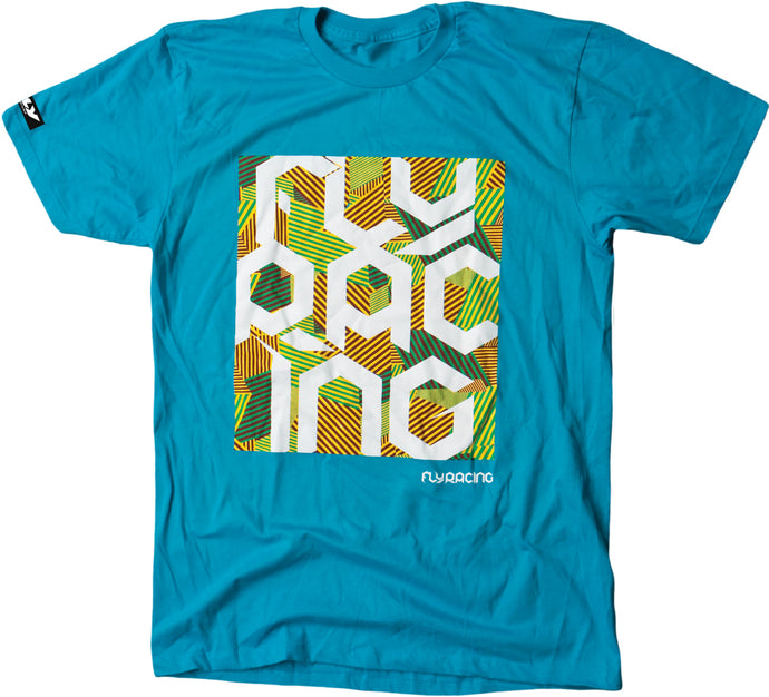 BLOCK PARTY TEE TURQUOISE 2X 352-01682X image 1