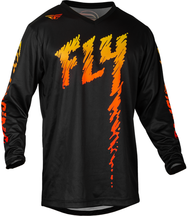 YOUTH F-16 JERSEY BLACK/YELLOW/ORANGE YS 377-221YS image 1
