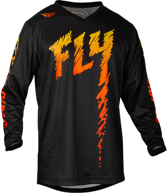 YOUTH F-16 JERSEY BLACK/YELLOW/ORANGE YS 377-221YS image 1