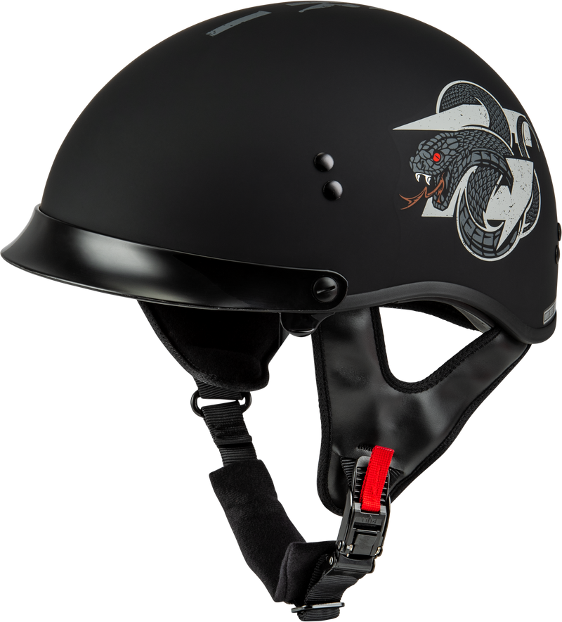 Load image into Gallery viewer, HH-65 DRK1 HELMET W/ PEAK MATTE BLACK/GREY LG H96512506 image 1
