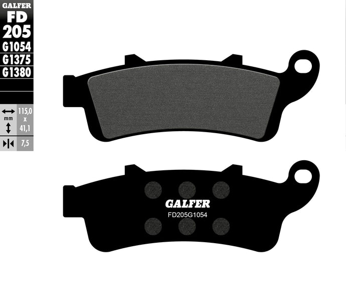 BRAKE PADS SEMI METALLIC FD205G1054 FD205G1054 image 1