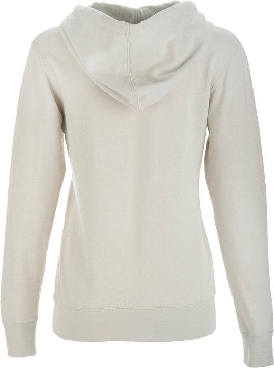FLY WOMEN'S CORPORATE ZIP UP HOODIE IVORY MD 358-5094M image 2