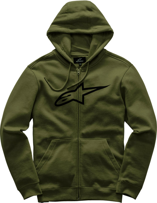 AGELESS FLEECE HOODIE MILITARY MD 1017-53007-690-M image 1