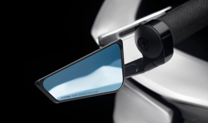 CUT EDGE BAR END MIRROR UNIVERSAL RIGHT BLACK EA BS295B image 1