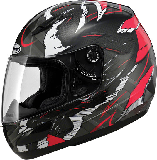 GM48 F/F SHATTERED HELMET RED/BLACK XS G7481203 TC-1 image 1