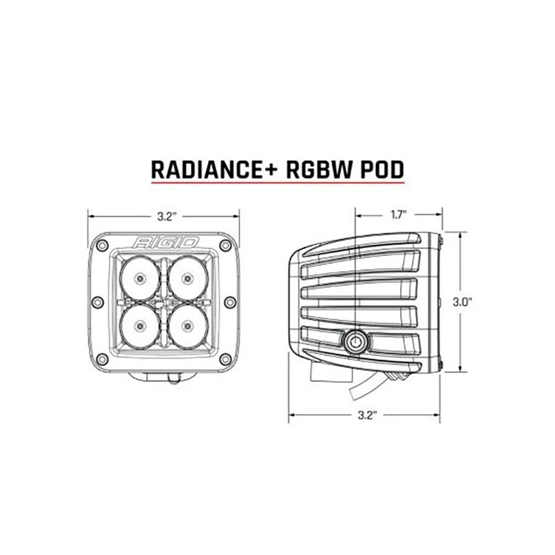 Load image into Gallery viewer, RIGID Industries Radiance + Pod - RGBW - Pair [202053]
