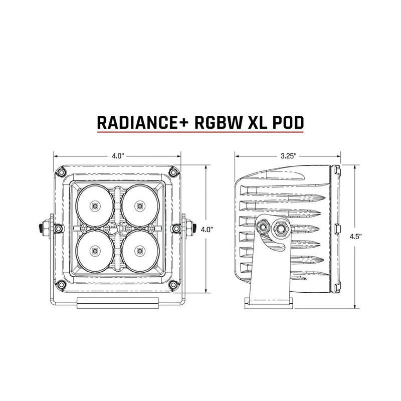 Load image into Gallery viewer, RIGID Industries XL Radiance + Light Pod - RGBW - Pair [322053]
