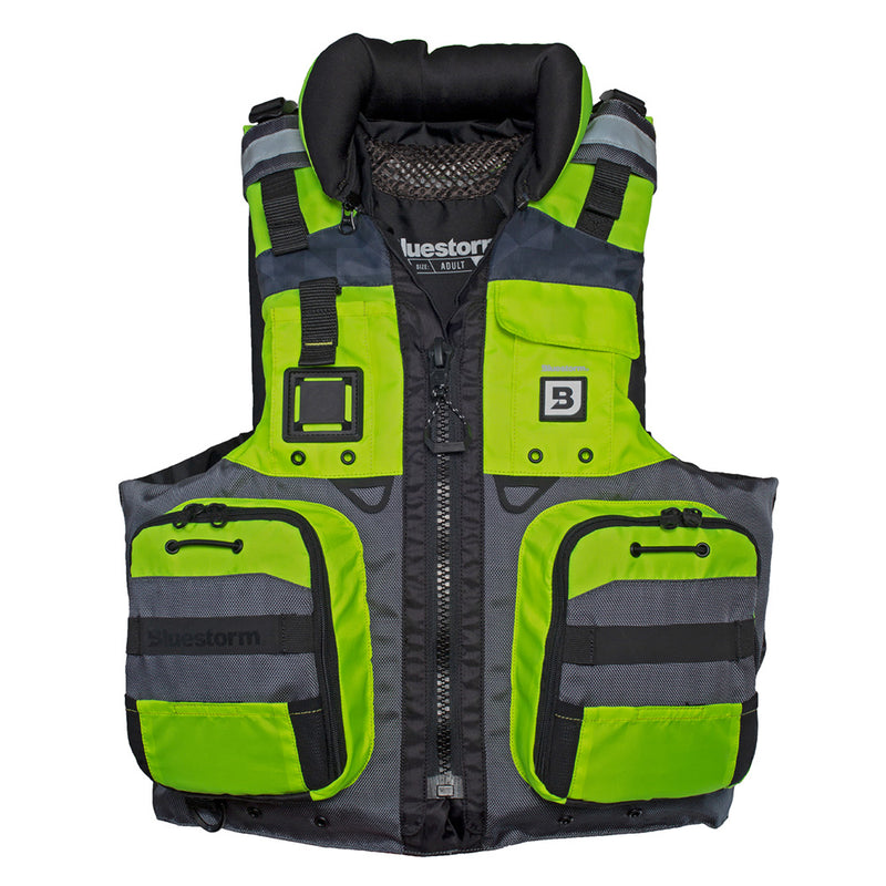 Load image into Gallery viewer, Bluestorm Classic Adult Fishing Life Jacket - Hi-Vis - S/M [BS-70B-HVS-S/M]
