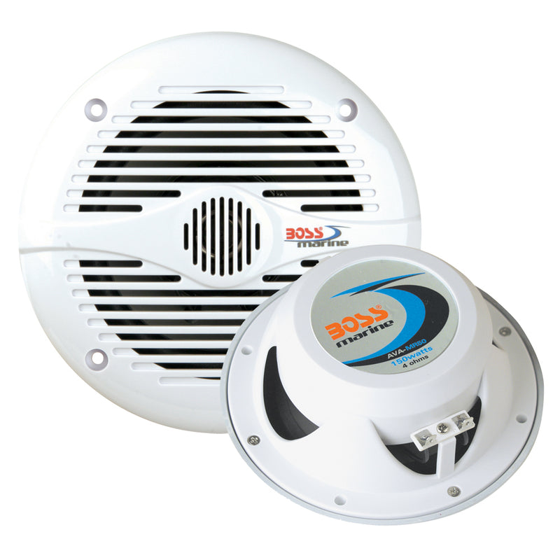 Load image into Gallery viewer, Boss Audio MR50 5.25&quot; Round Speakers - White - Pair [MR50]
