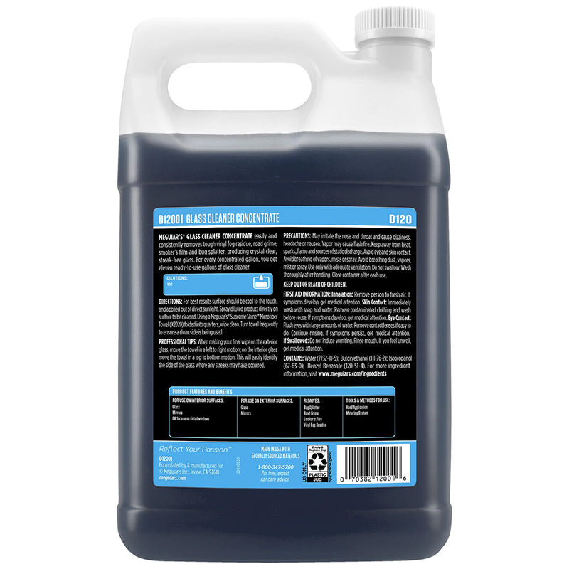 Load image into Gallery viewer, Meguiar&#39;s Glass Cleaner Concentrate - 1 Gallon [D12001]
