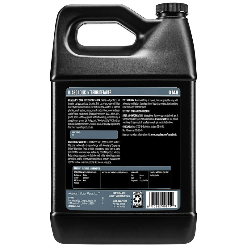 Load image into Gallery viewer, Meguiar&#39;s Quik Interior Detailer - 1 Gallon [D14901]
