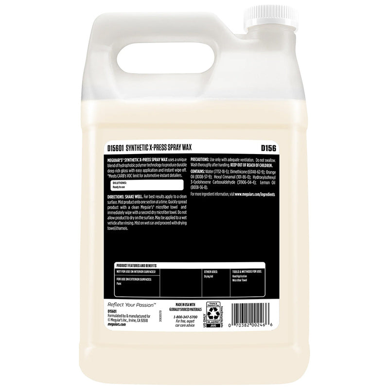 Load image into Gallery viewer, Meguiar&#39;s Synthetic X-Press Spray Wax - 1 Gallon [D15601]
