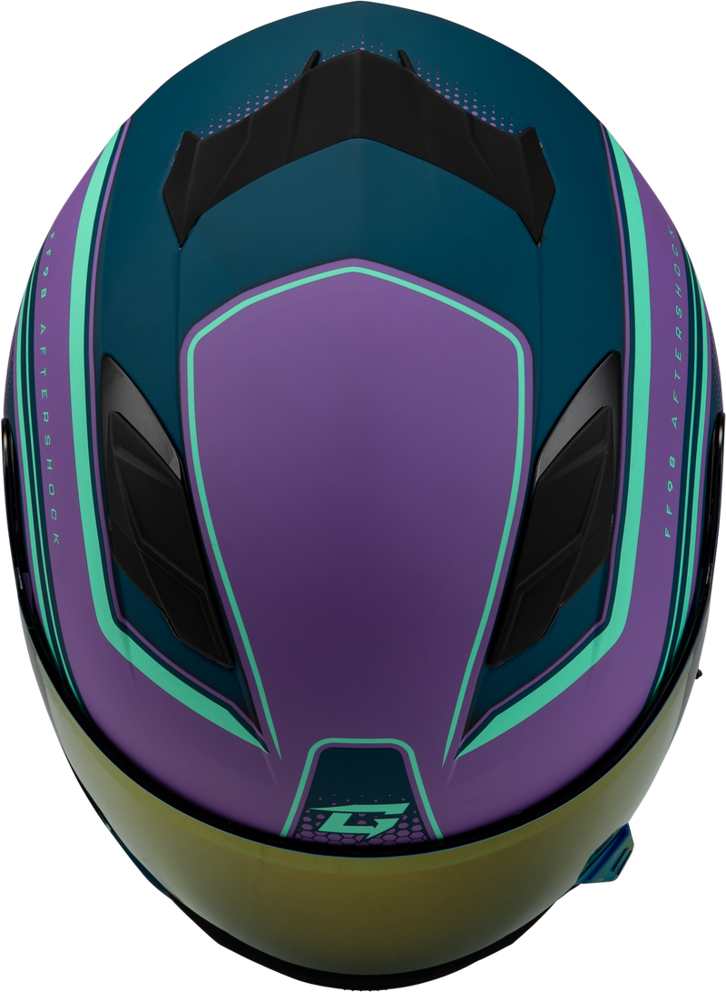 Load image into Gallery viewer, FF-98 AFTERSHOCK HELMET MATTE PURPLE/BLUE XS F19841013-ECE image 3
