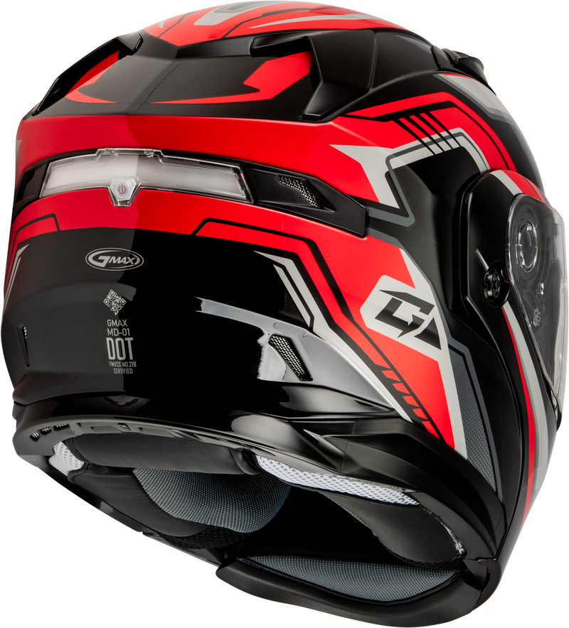 Load image into Gallery viewer, MD-01S TRANSISTOR SNOW HELMET BLACK/RED LG M20139156 image 4
