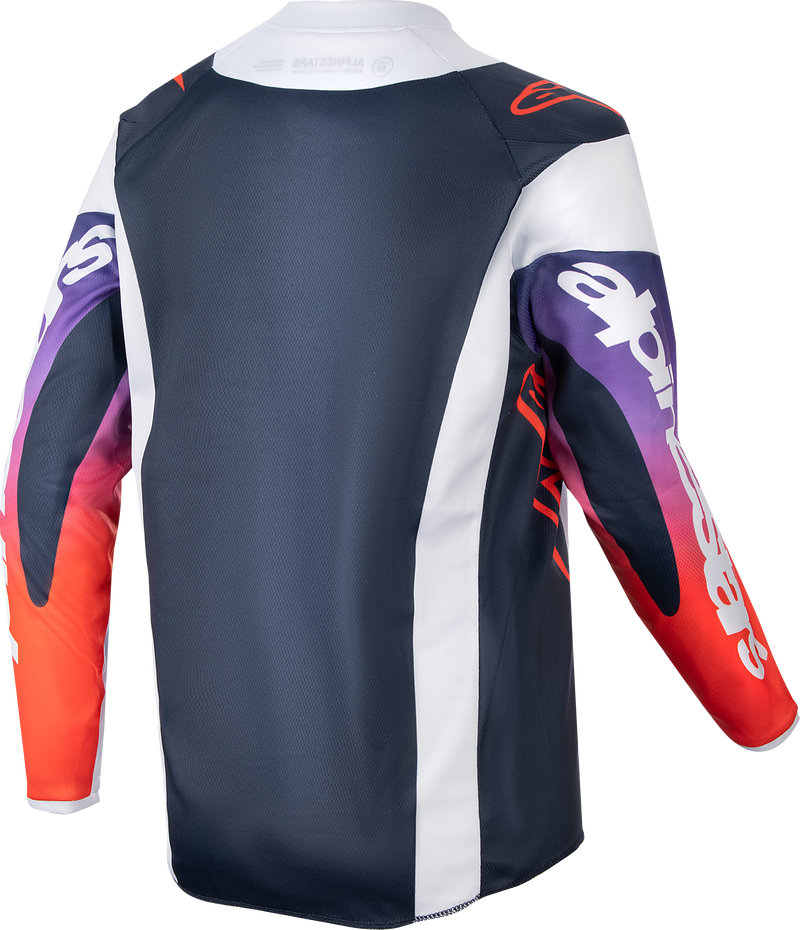 Load image into Gallery viewer, YOUTH RACER HOEN JERSEY LIGHT GREY/HOT ORANGE/BLACK MD 3778224-924-M image 2
