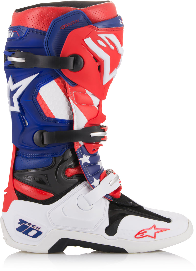Load image into Gallery viewer, TECH 10 NATIONS BOOTS BLACK/RED/WHITE SZ 12 2010014-732-12 image 7
