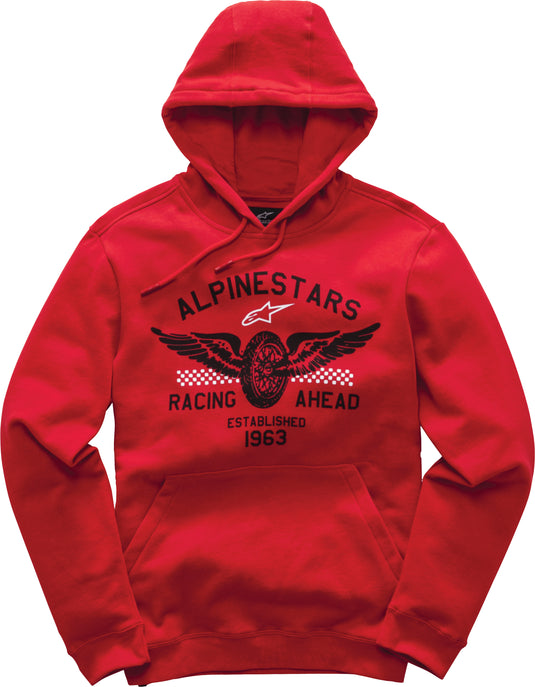 WINGS FLEECE HOODIE RED S 1017-52012-30-SM image 1