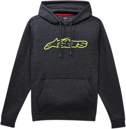 BLAZE PULLOVER HOODIE CHARCOAL HEATHER/GREEN LG 1037-53113-1815-L image 1