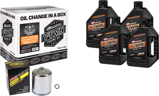 V-TWIN QUICK CHANGE KIT EVO MINERAL CHROME FILTER 90-069014PC image 1