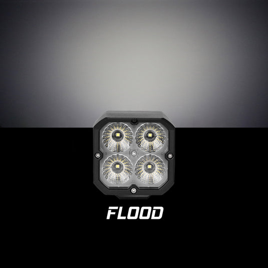 20W RGB POD LIGHTS FLOOD BEAM XK065001-FL image 2