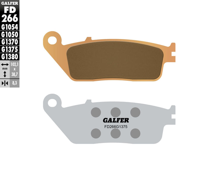BRAKE PADS SINTERED CERAMIC FD266G1375 FD266G1375 image 1