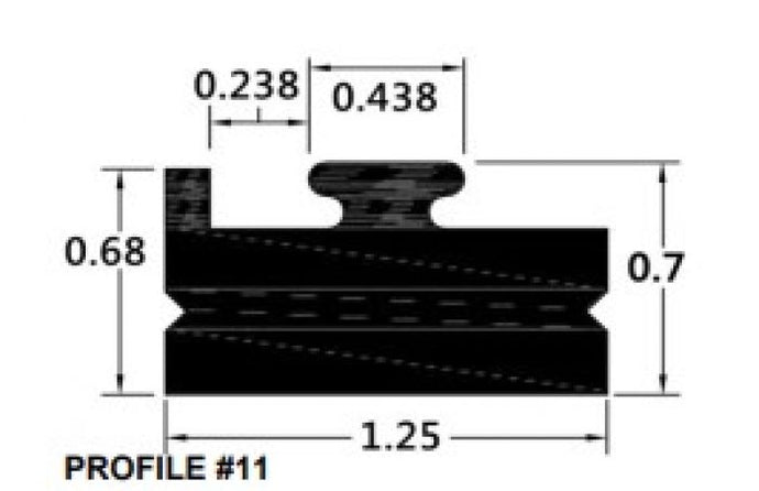 SPI SLIDE PROFILE 11 BLACK 70