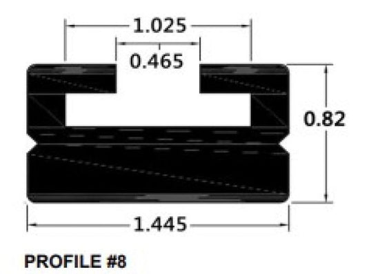 SPI SLIDE PROFILE 8 BLACK 56