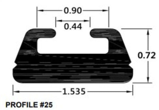 SPI SLIDE PROFILE 25 BLACK 66